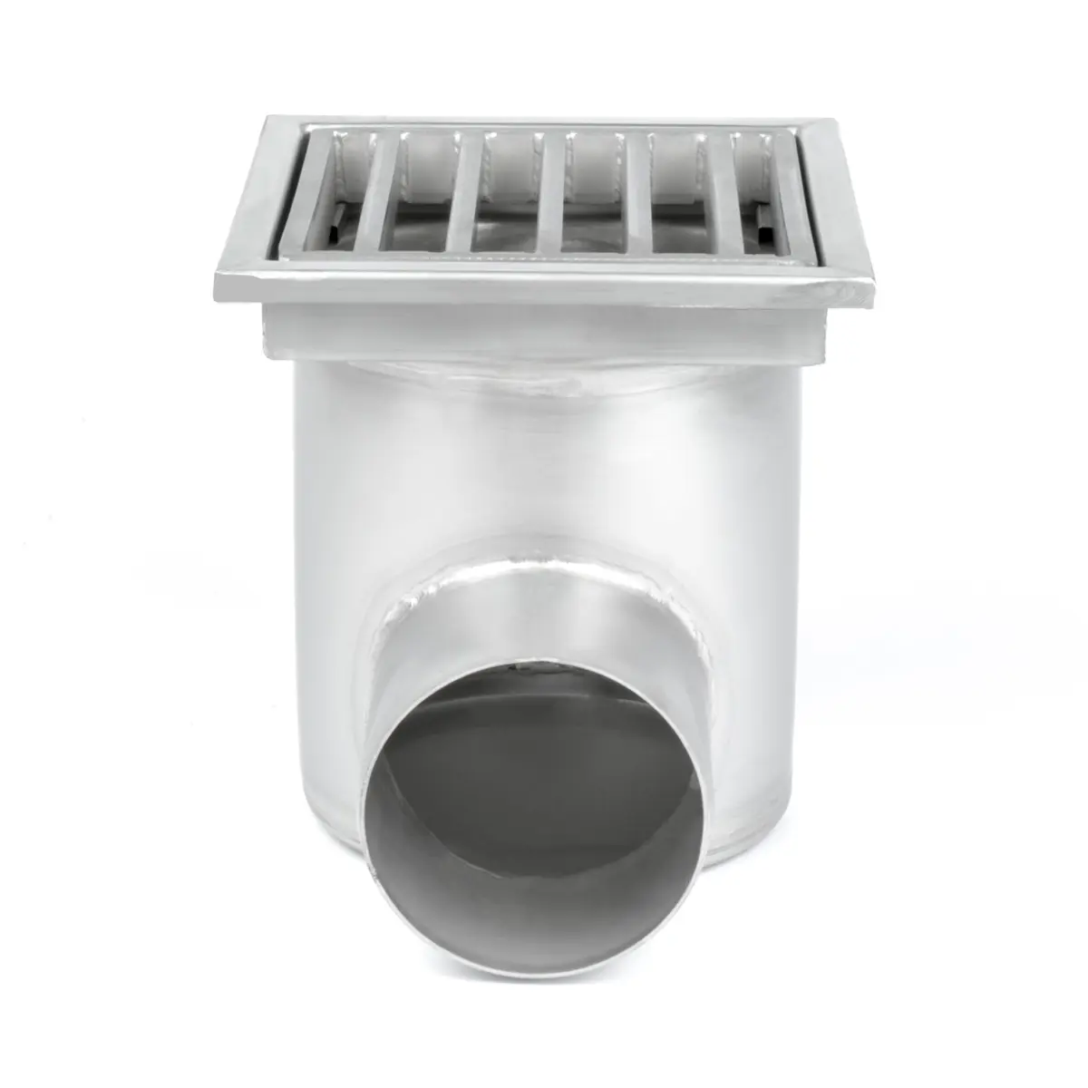 Side drainage grate made of stainless steel