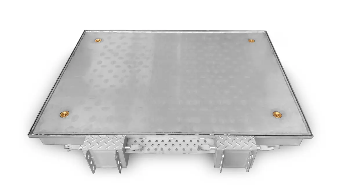 Stainless Steel Manhole Cover, Professional, One-Piece with Lid for Filling with Asphalt or Resin