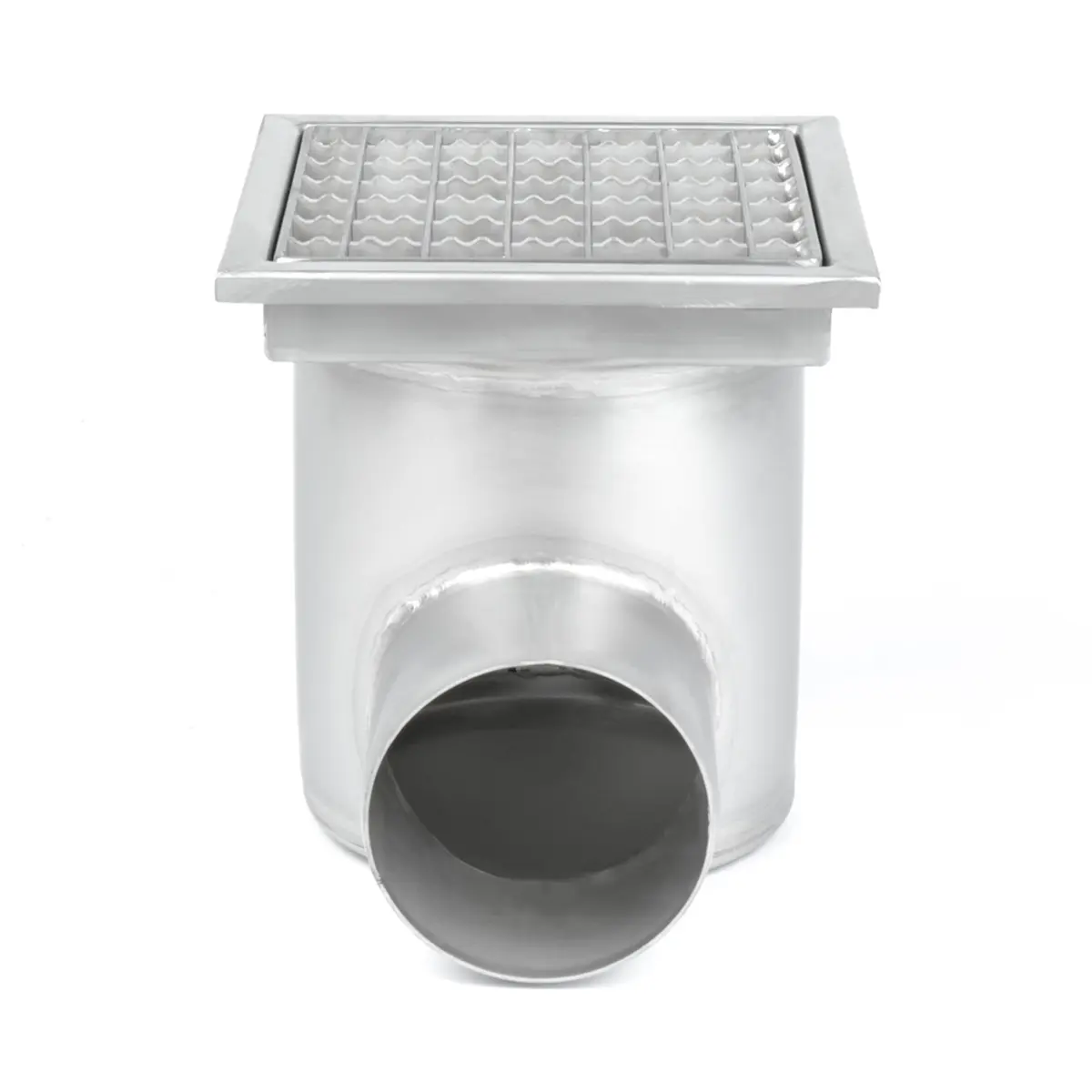 Square side inlet with anti-slip cover