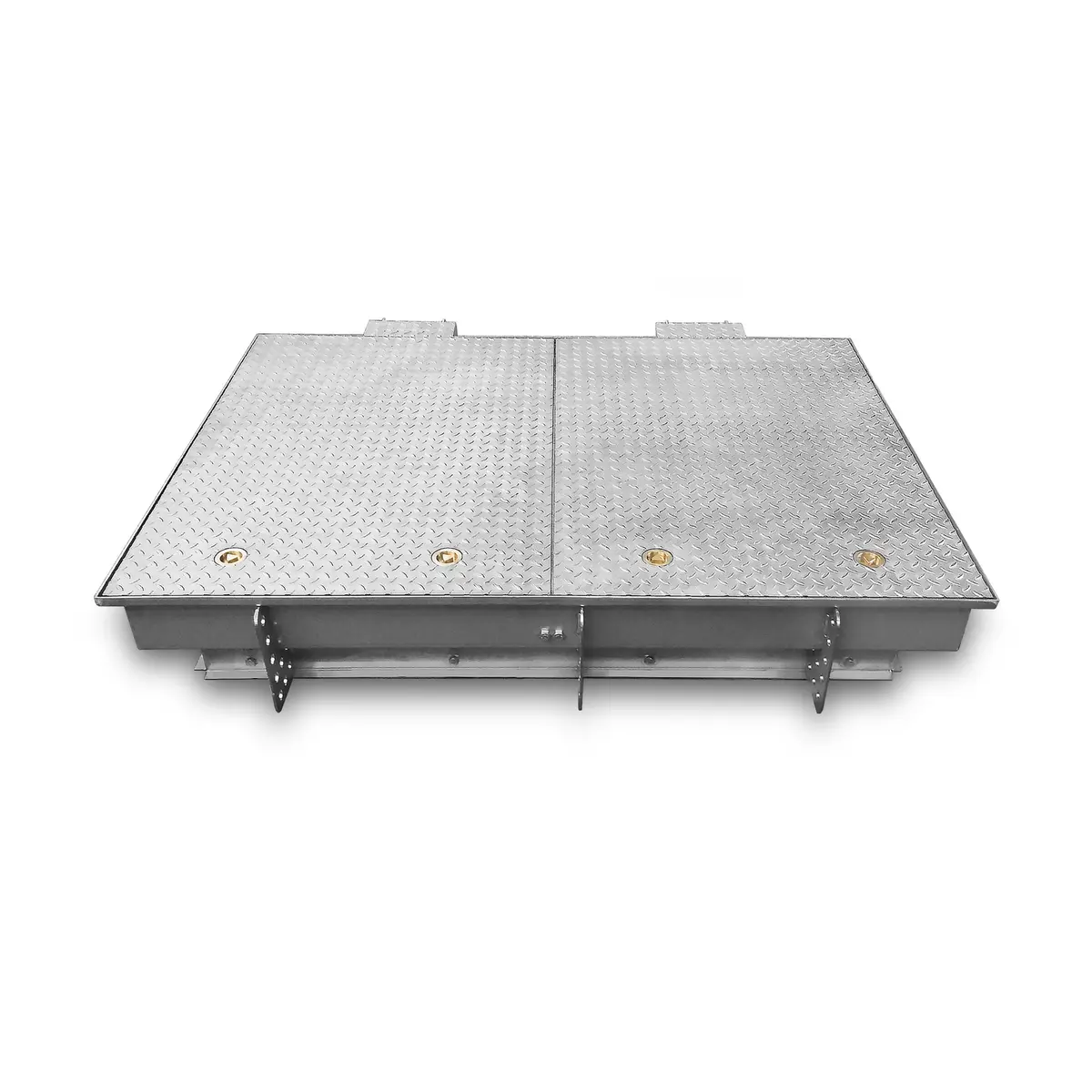 Stainless steel inspection hatch professional with two-part ribbed cover