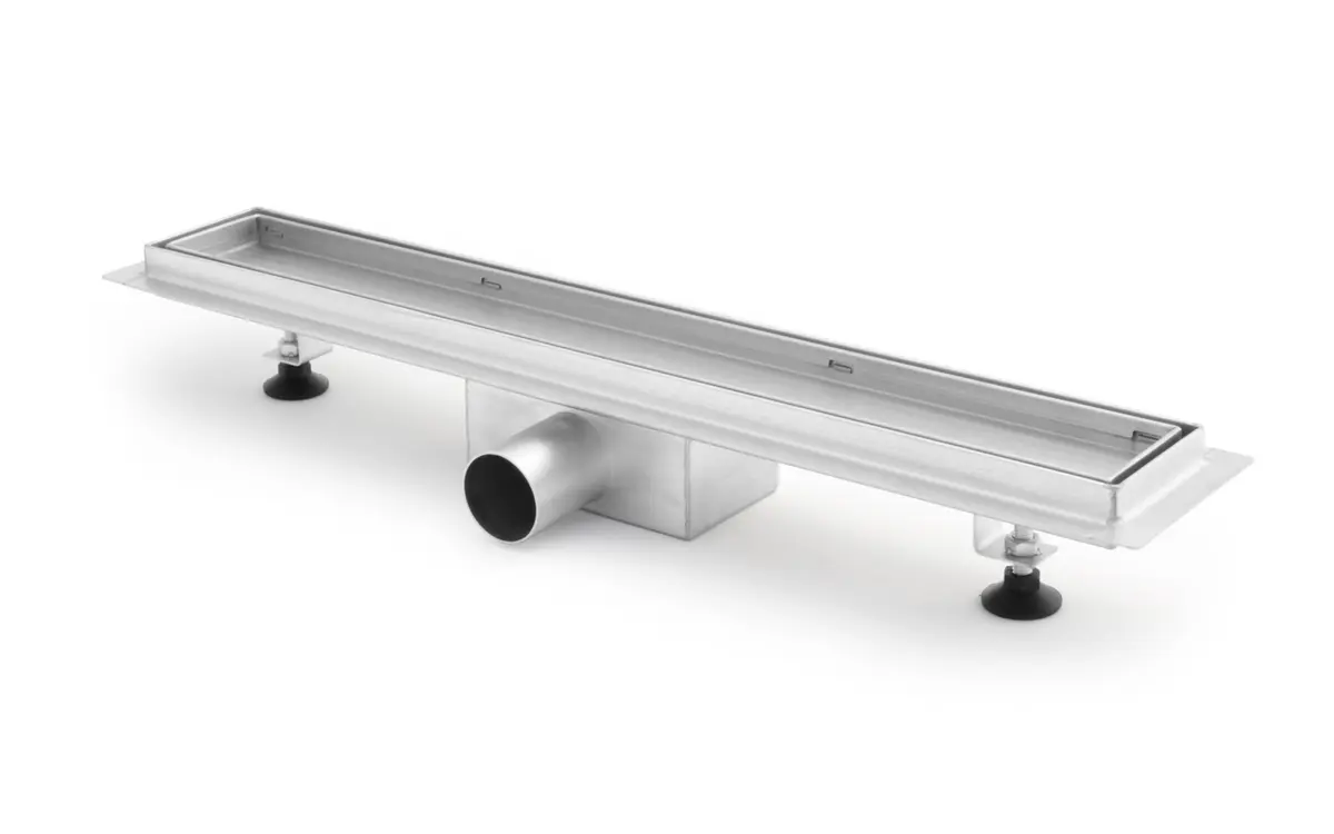 Stainless Steel Shower Drain 600mm - premium drainage solution by ACO, ATT InoxDrain or Wiedemann-Technik for modern bathrooms