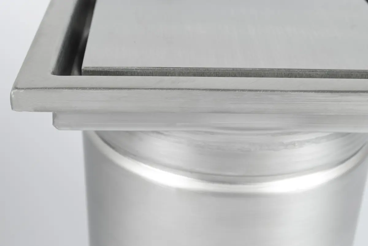 Stainless steel point drainage with plate cover