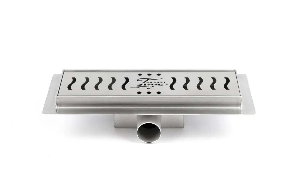 Shower drain 600mm stainless steel with custom cover