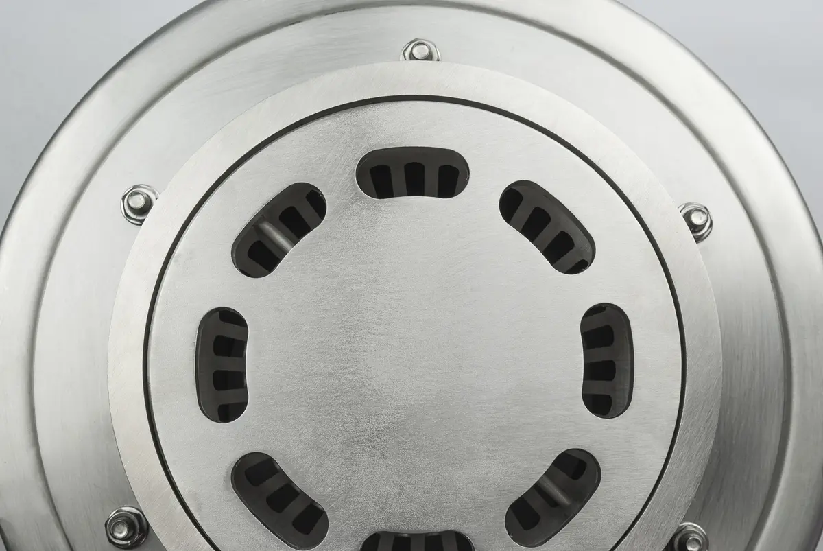 Two-part round drainage inlet with perforated plate cover
