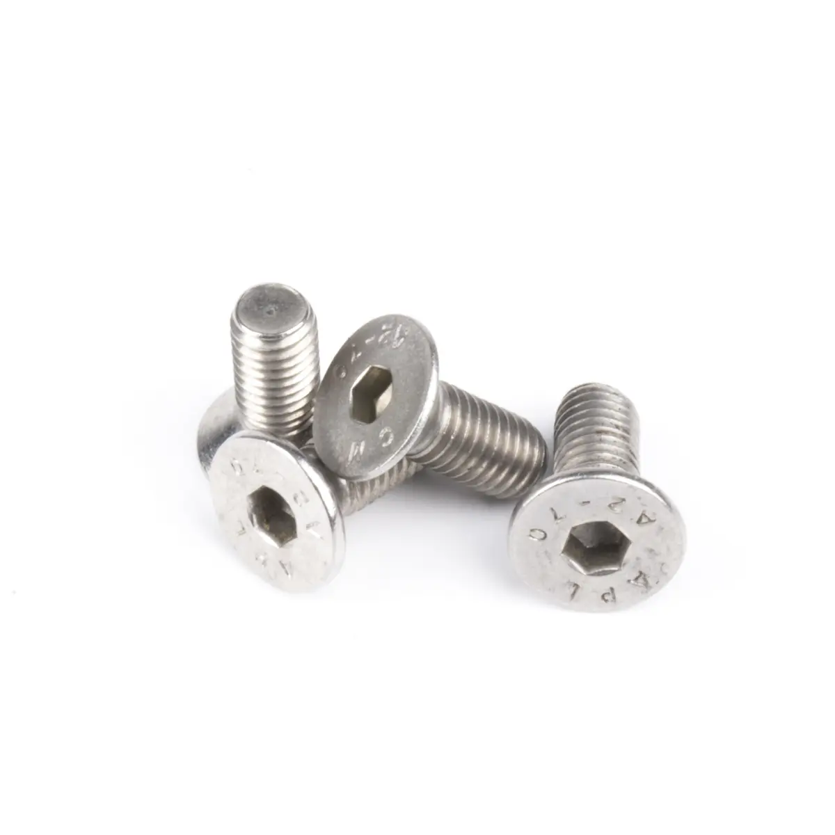Fastening screws for stainless steel inspection cover