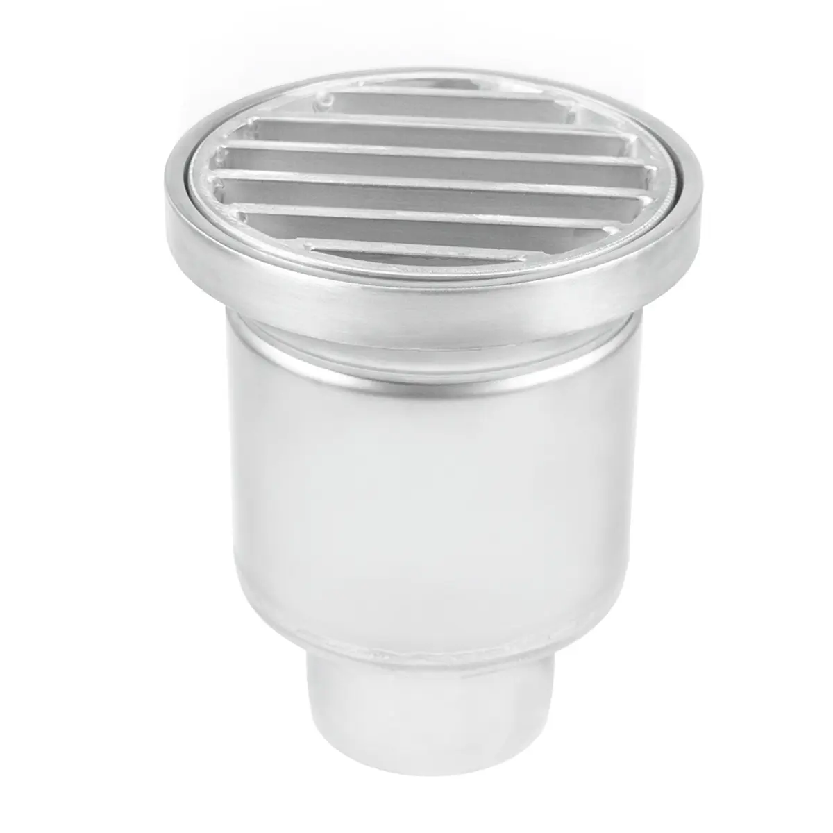 Stainless steel bottom drain grate with ladder