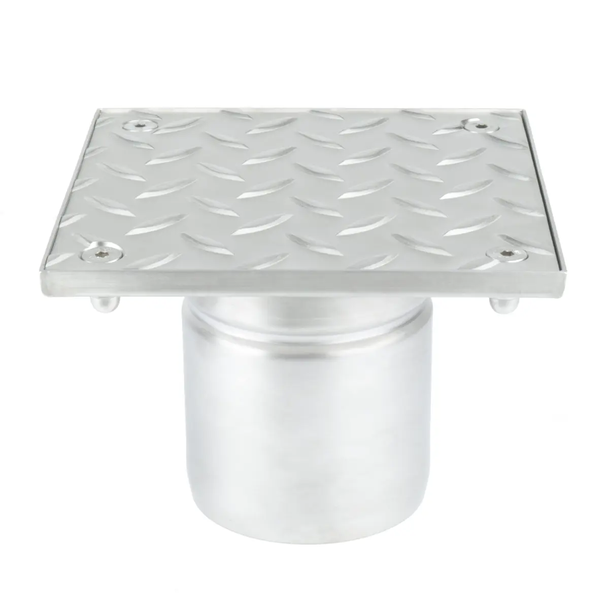Vertical Stainless Steel Inspection with Screwed Grooved Cover