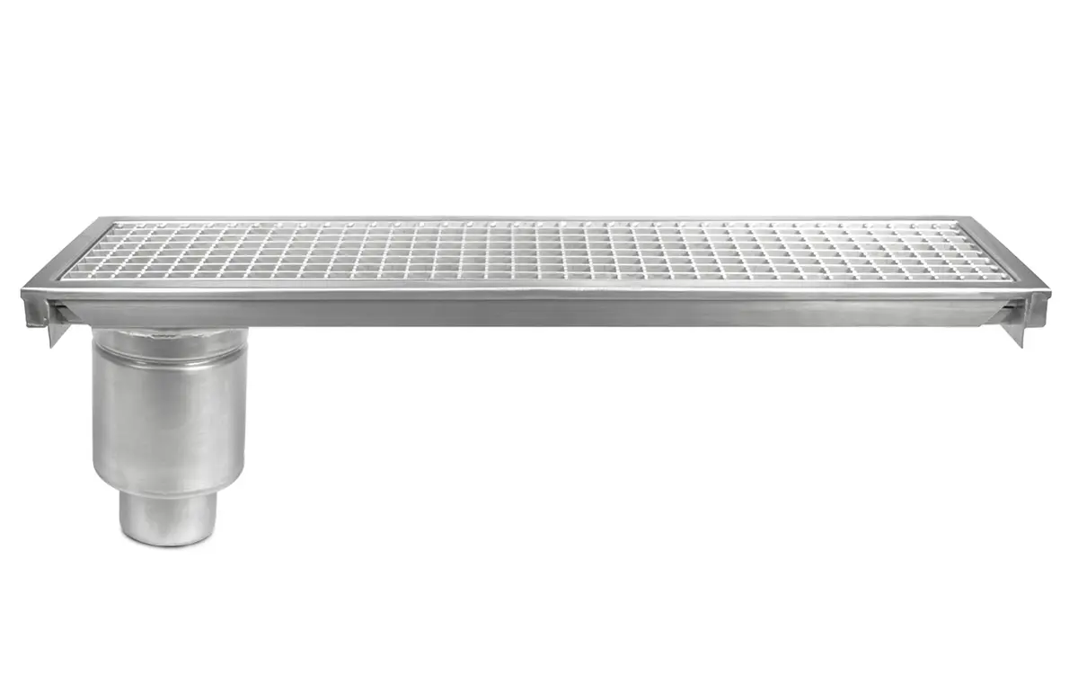 Stainless Steel Drainage Channel with End Outlet