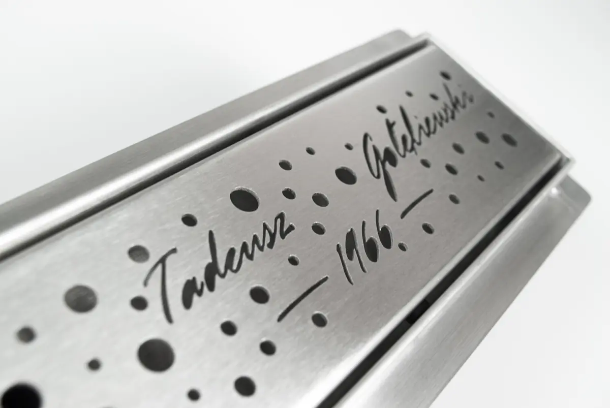 Laser-Cut Stainless Steel Cover for Shower Drain