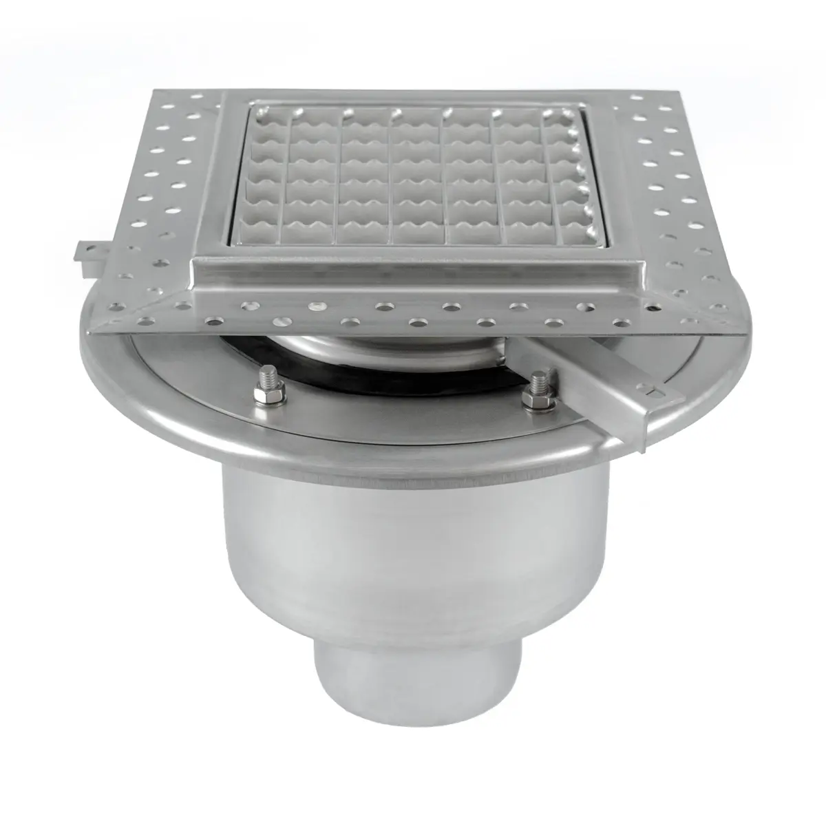 Two-part floor drain BK_KRD 250x250mm with anti-slip cover