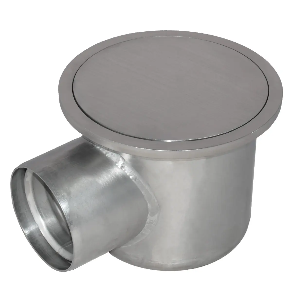 Sealed point drainage with side outlet