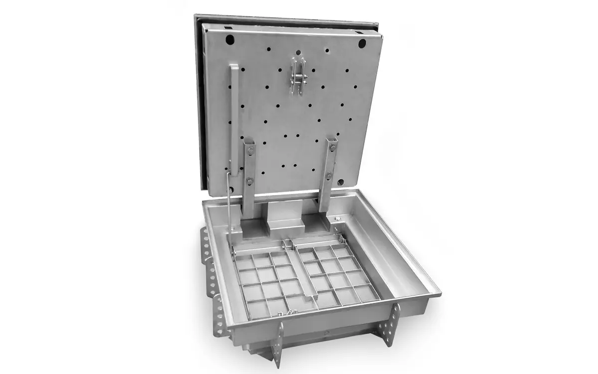 Stainless Steel Access Hatch with Gas Springs for Driveways