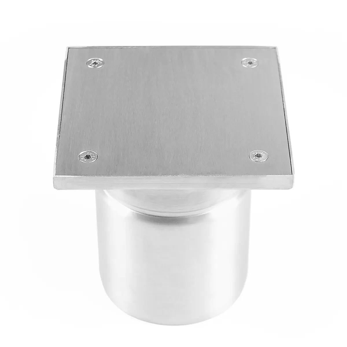 Square stainless steel inspection cover, screwed