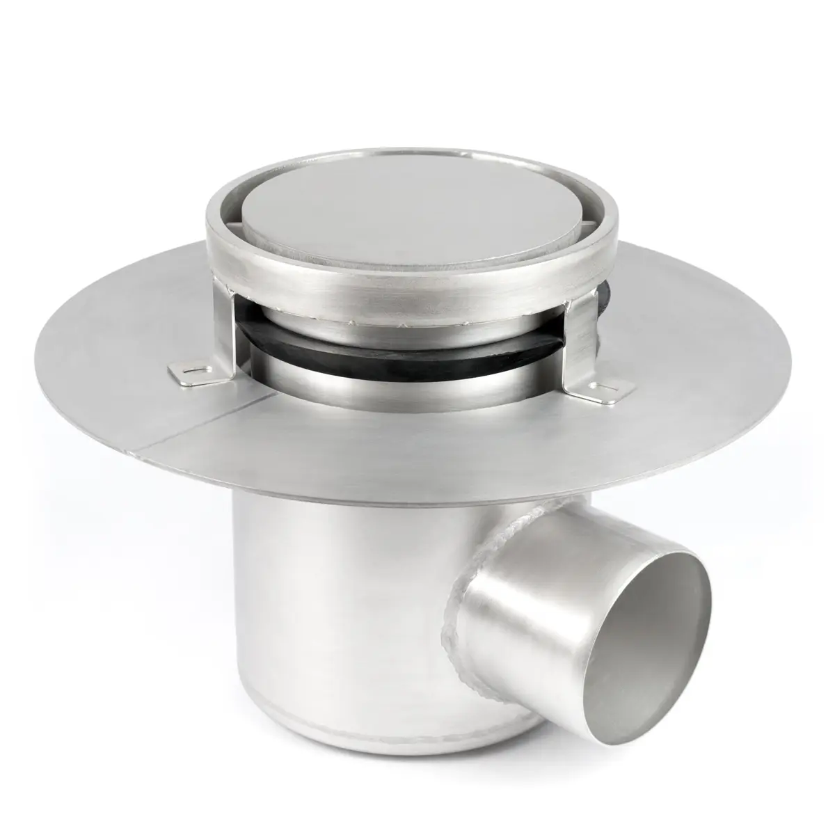 Two-part round side inlet BK_KROB 210mm