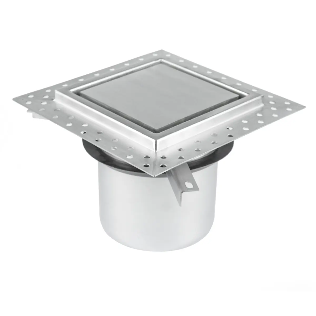 Two-part floor drain with adjustable top part