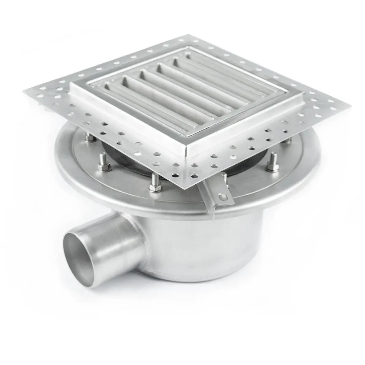 Two-part side inlet with ladder grate