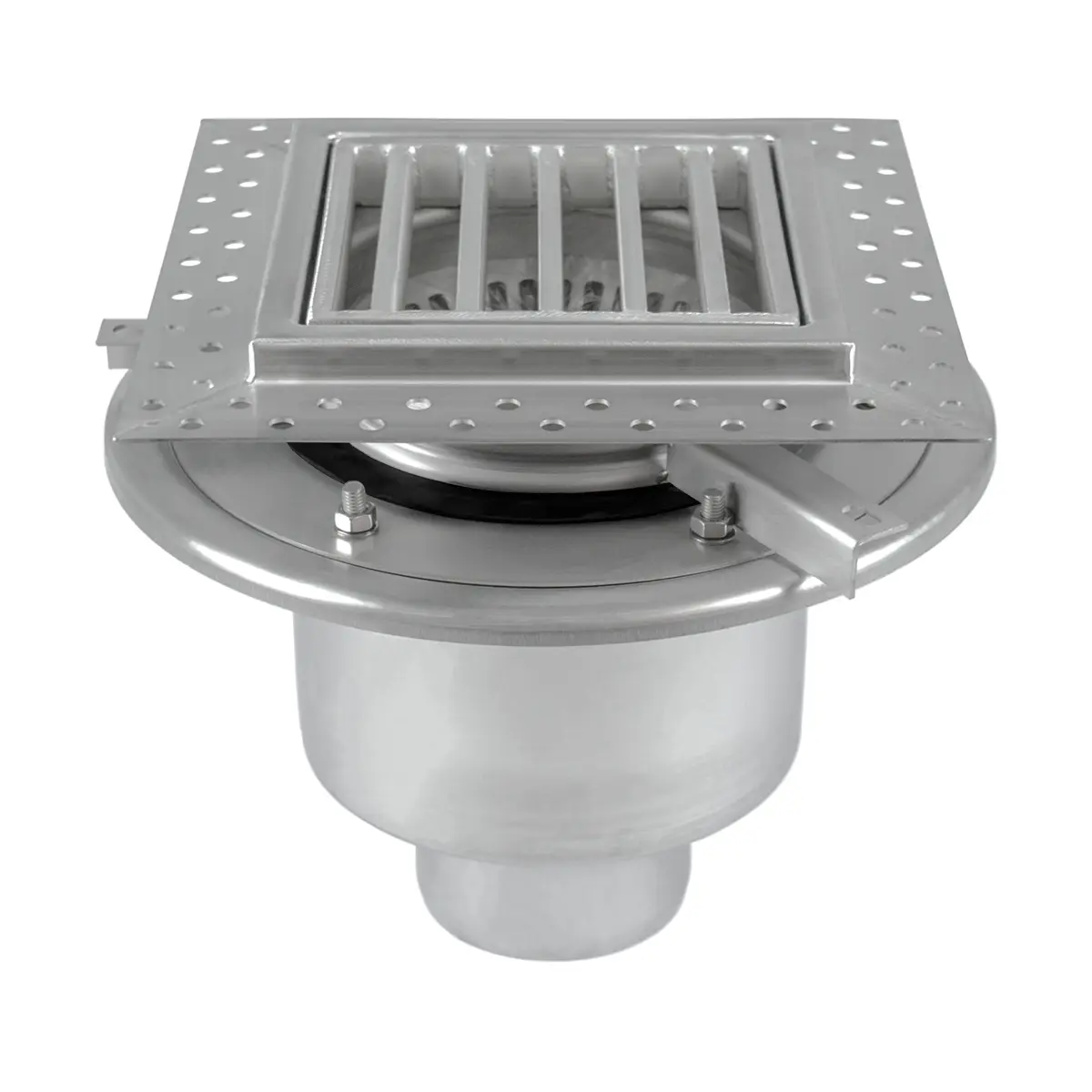 Two-part vertical square floor drain BK_KROD 300x300mm