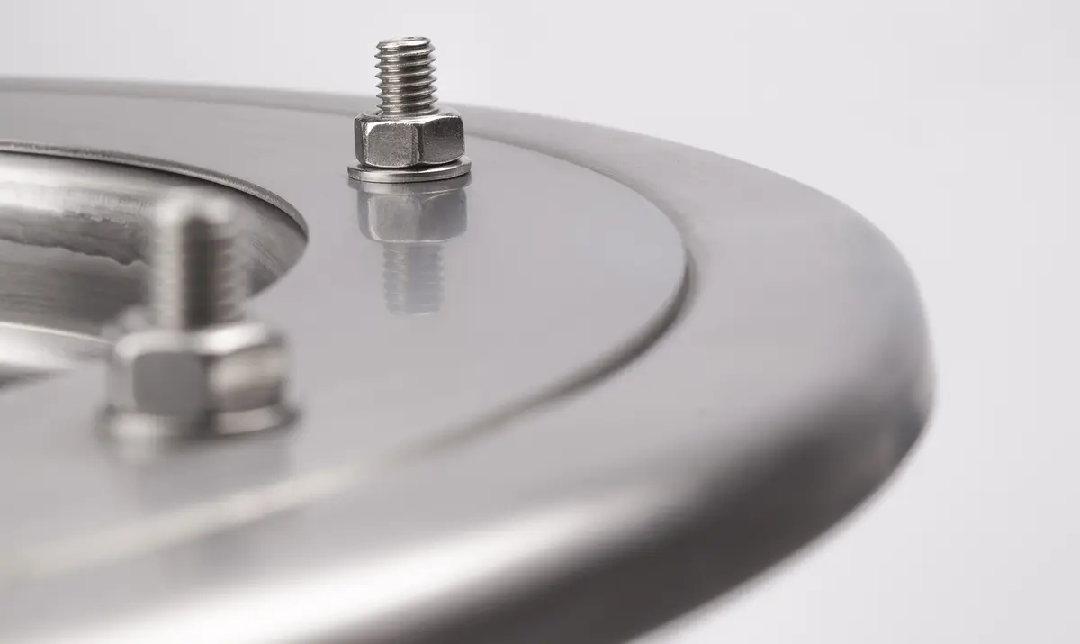 Lower part of the floor drain made of stainless steel