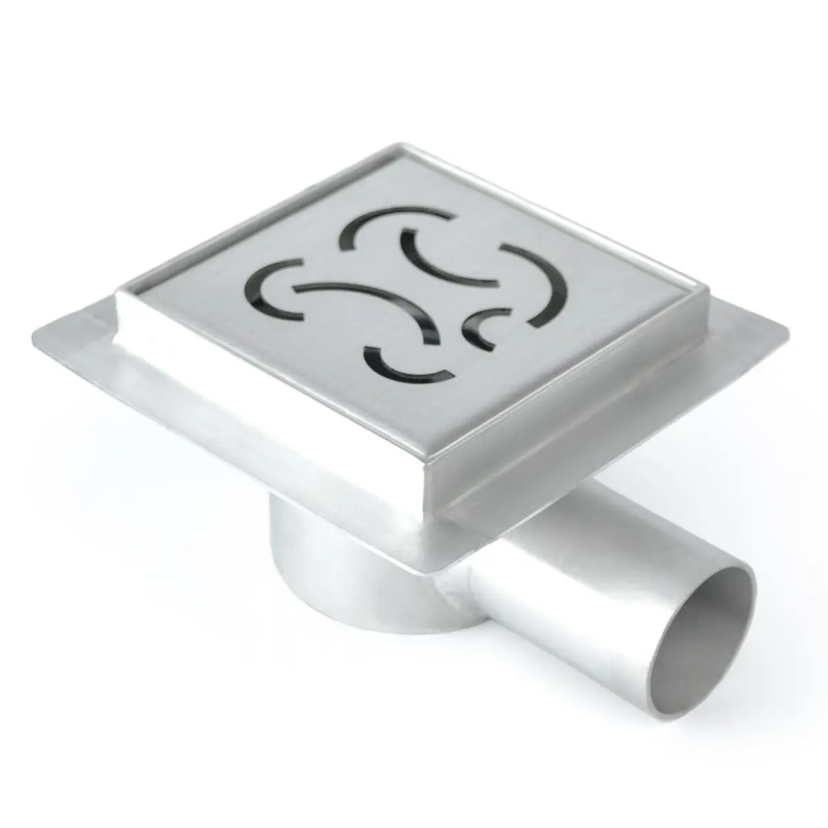 Square stainless steel shower drain